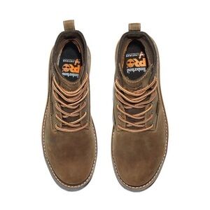 New in box Timberland PRO Women's Brown Leather Boots size 7.5 Hard Toe Shoes